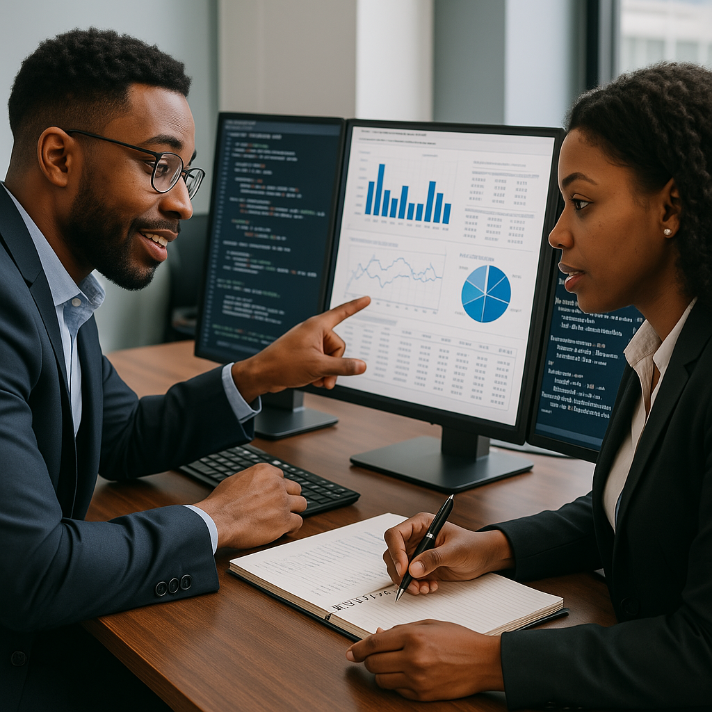 Data Analysis Team - Professionals working with statistical software and data visualization